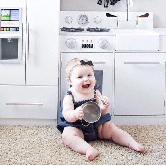 NWT Rose Gold Hair Bow Set Clips and Headbands - Picture 2 of 4